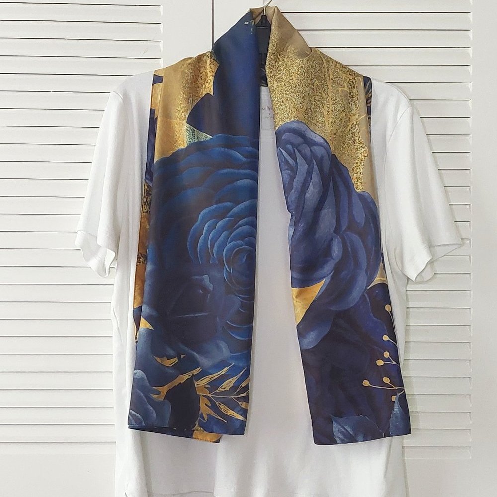 "Indigo Dream" Oversized Scarf